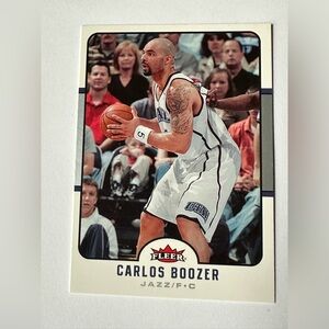 Fleer Carlos Boozer Basketball Trading Card - White Jersey
